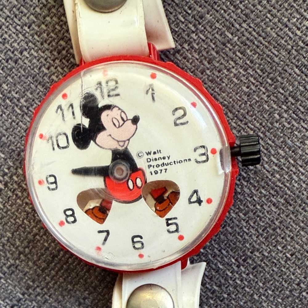 Disney Kids Mickey Mouse Watch - Red and White